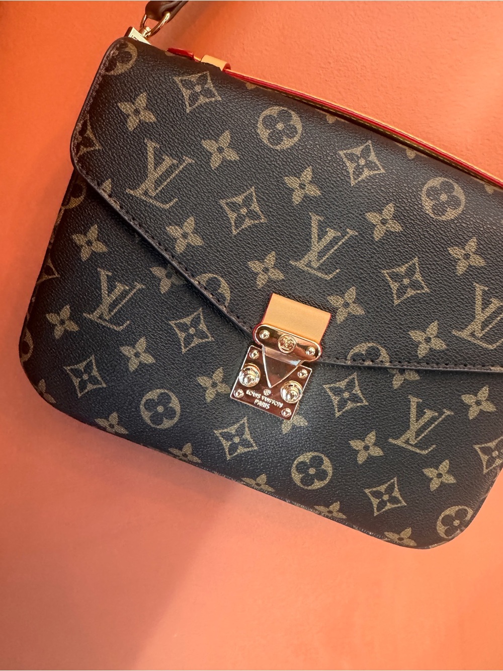 Louis Vuitton Monogram Shoulder Crossbody in Brown and Gold - Picture 2 of 11